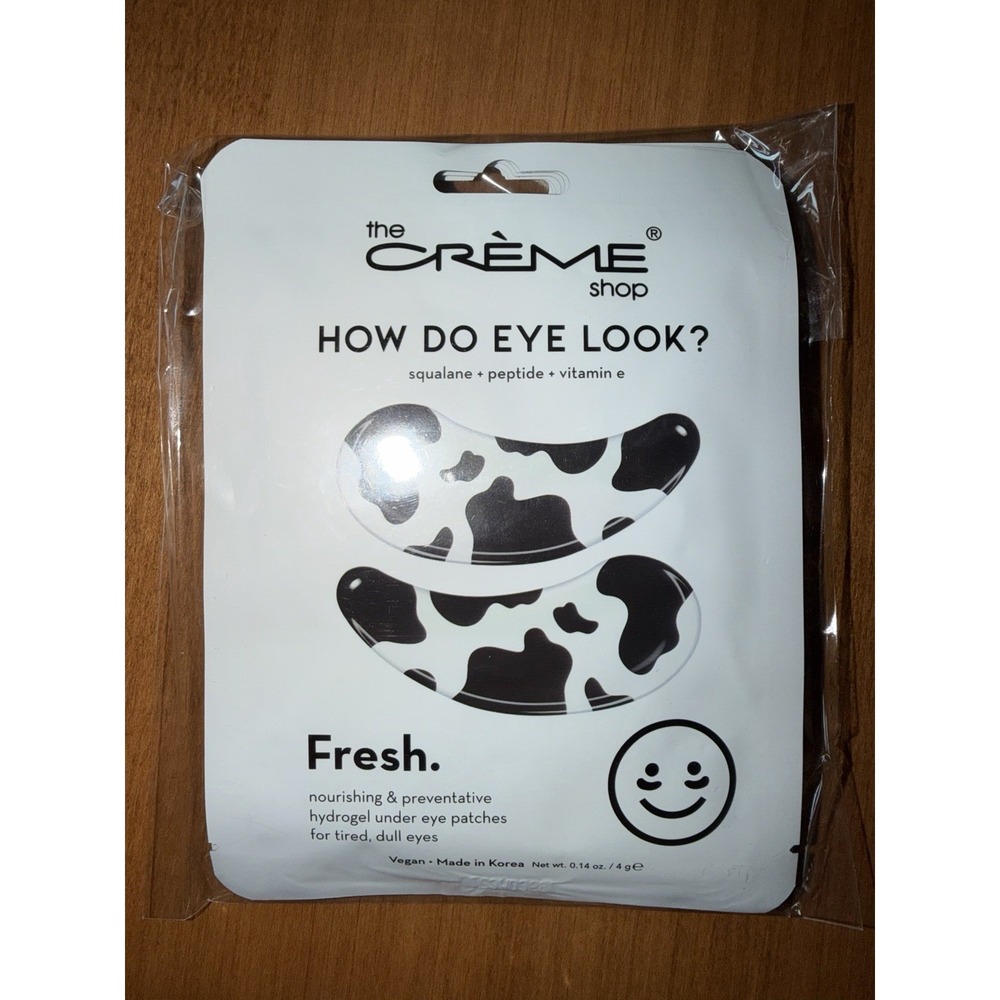 NEW The Crème Shop How Do Eye Look? Hydrogel Under Eye Patches LOT OF 6